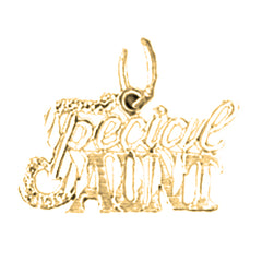 Yellow Gold-plated Silver Special Aunt Pendant
