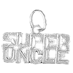 Sterling Silver Super Uncle Pendant