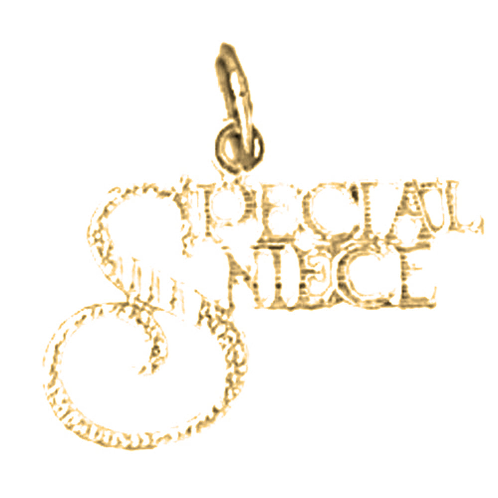Yellow Gold-plated Silver Special Niece Pendant