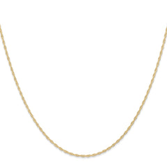 14K Yellow Gold 1.15mm Cable Rope Chain