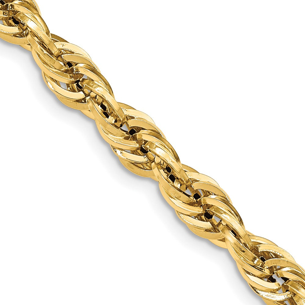 14K Yellow Gold 7.0mm Semi-Solid Rope Chain