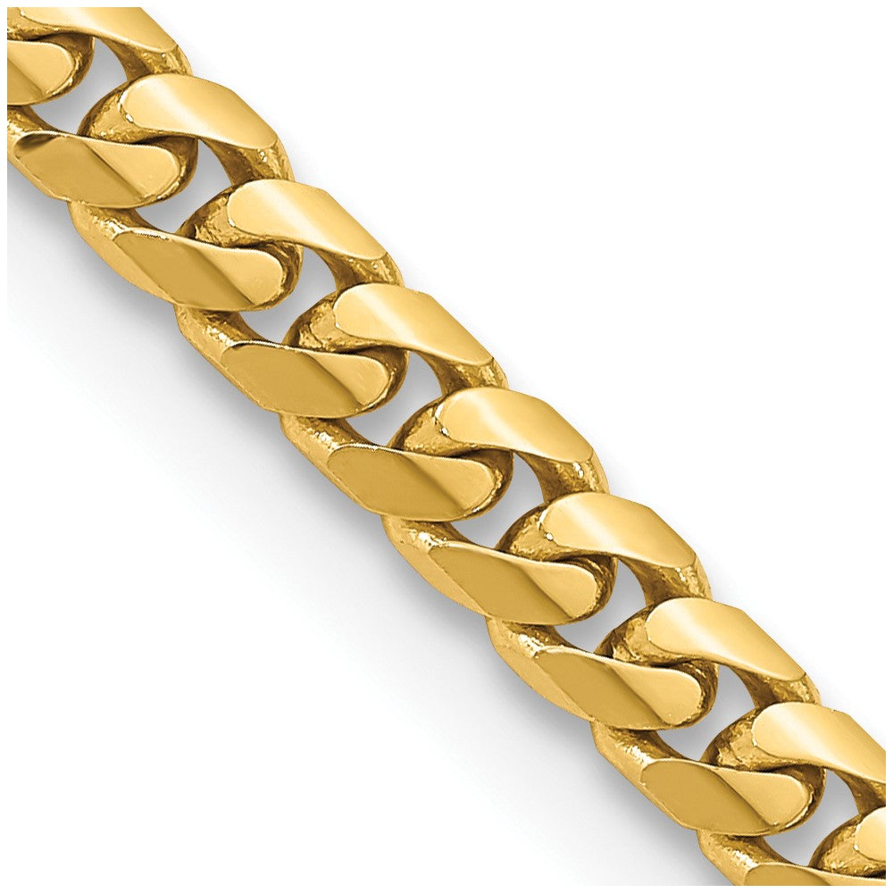 14K Yellow Gold 5mm Solid Miami Cuban Chain