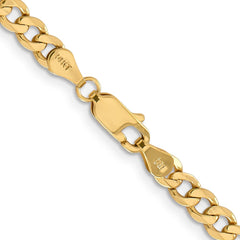 14K Yellow Gold 4.75mm Flat Figaro Chain