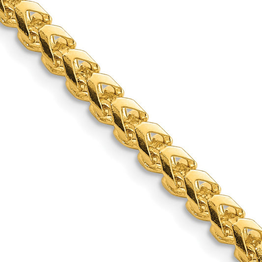 14K Yellow Gold 3.7mm Franco Chain