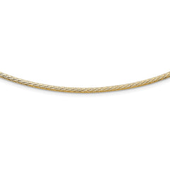 14K Two-Tone Gold Reversible Adjustable Omega Chain