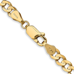 14K Yellow Gold 4.5mm Concave Open Figaro Chain