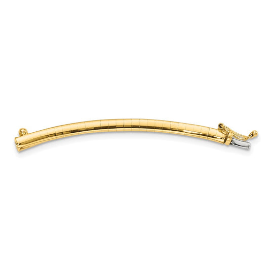 14K Yellow Gold 3mm Lightweight Omega 2in Extender Chain