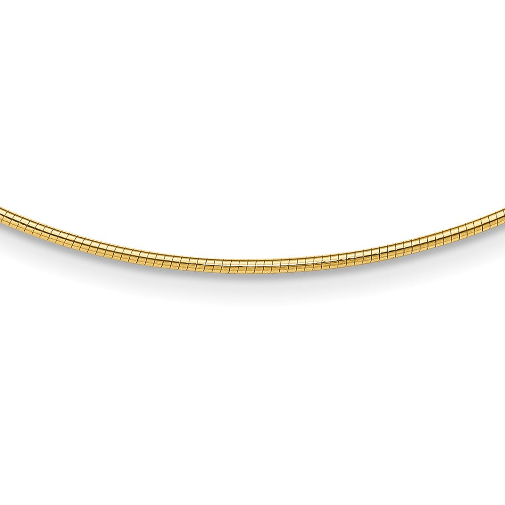 14K Yellow Gold 1.4mm Round Omega