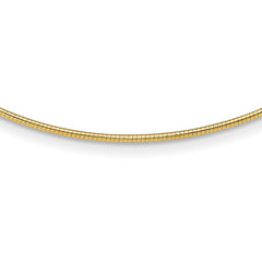 14K Yellow Gold 1.4mm Round Omega