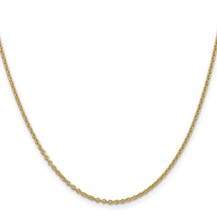 14K Yellow Gold 1.8mm Forzantine Cable Chain
