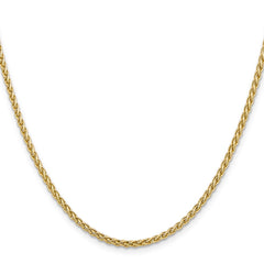 14K Yellow Gold 2.8mm Spiga Chain