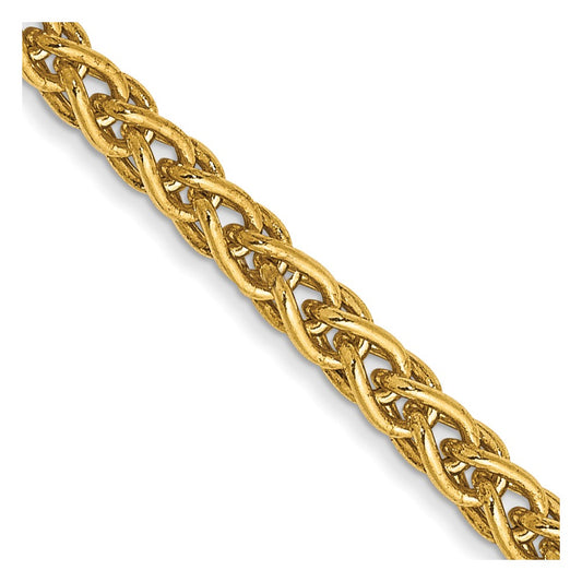 14K Yellow Gold 2.8mm Spiga Chain