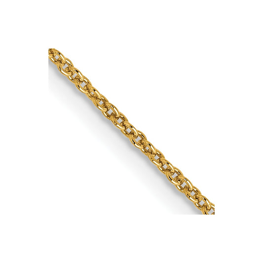 14K Yellow Gold 1.2mm Cable Chain