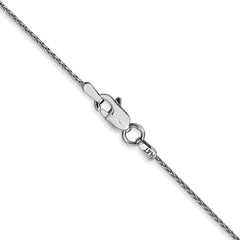 14K White Gold 1mm Parisian Wheat Chain