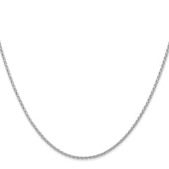 14K White Gold 1.5mm Parisian Wheat Chain