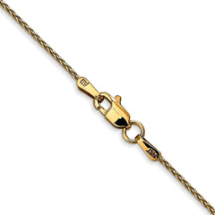 14K Yellow Gold 1.2mm Parisian Wheat Chain