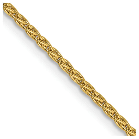 14K Yellow Gold 1.5mm Parisian Wheat Chain