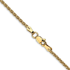 14K Yellow Gold 1.75mm Parisian Wheat Chain