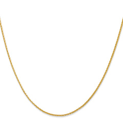 14K Yellow Gold 1.5mm Diamond-cut Parisian Wheat Chain