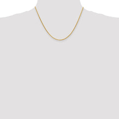 14K Yellow Gold 1.9mm Diamond-cut Parisian Wheat Chain