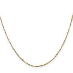 14K Yellow Gold 1.15mm Rolo Pendant Chain