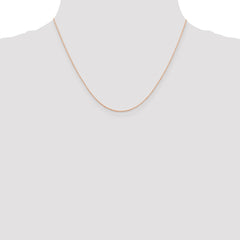 14K Rose Gold 0.5mm Baby Rope Chain