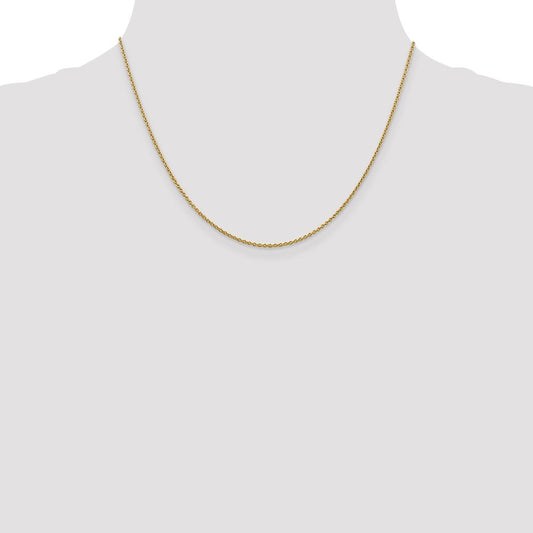 14K Yellow Gold 1.4mm Forzantine Cable Chain