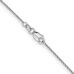 14K White Gold 0.9mm Cable with Lobster Clasp Chain