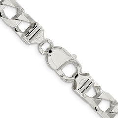 Sterling Silver 8.6mm Polished Open Curb Chain