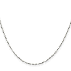 Sterling Silver 1.5mm Beaded Chain
