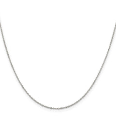 Rhodium-plated Silver 1.1mm Cable Chain