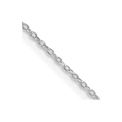 Rhodium-plated Silver 1.1mm Cable Chain