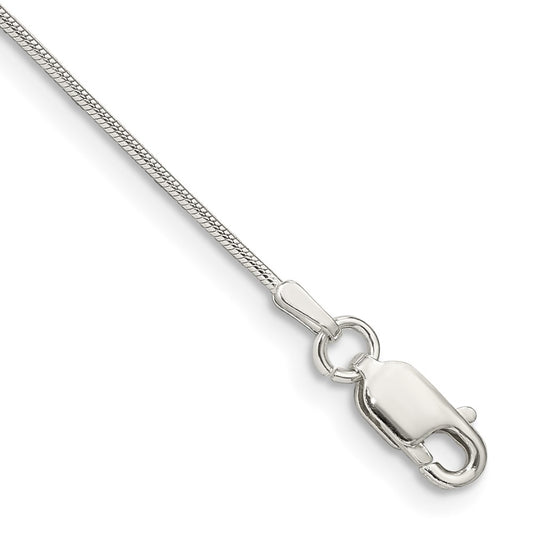 Sterling Silver .8mm Round Snake Chain