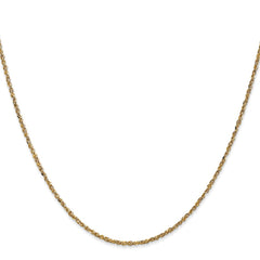 14K Yellow Gold 1.7mm Ropa Chain