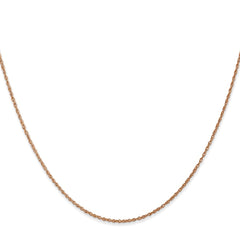 14K Rose Gold 0.8mm Baby Rope Chain