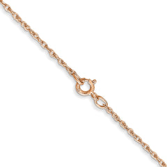 14K Rose Gold 0.8mm Baby Rope Chain