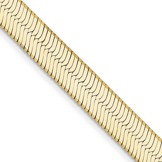 14K Yellow Gold 5.5mm Silky Herringbone Chain